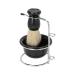 Premium Manual Shaving Brush Set for Men | Soft Nylon Hair & Large Foam Bowl | Space Saving Design | Facial Care Essentials - Buy Online on GoSupps.com