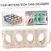 Alipis 2pcs 4 Refrigerator Organizer Bins Soda Can Drink Holder Hand Pull Type Organizer Bottle Nordic Beige 10.5X30CM - Buy Online on GoSupps.com