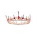 Frcolor Queen Crowns Rhinestone Baroque Vintage Wedding Tiara and Crowns (Red)