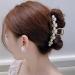 Pink Tulip Pearl Hair Claw Clip for Women - Large Flower Hair Accessory for Thick/Thin Hair - Non-slip Hair Barrette - Buy Online on GoSupps.com