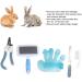 Bunny Cleaning Bath Comb Set Rabbits Grooming Kit Massage for Small Animal(Small blue) - Buy Online on GoSupps.com