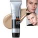 Mens BB Cream Foundation Tinted SPF 15 Face Moisturiser BB Cream Light BB Cream Foundation Cover Blemishes Moisturizing Men Tone Up Face Cream BB Cream Foundation Medium Tinted Sunscreen for Face