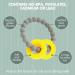 Chewbeads Mulberry Teether - Textured 100% Silicone Teething Ring for Babies & Toddlers - Punchy Pink - Buy Online on GoSupps.com