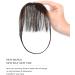 Yamel Dark Brown Clip in Fringe Human Hair Bangs - Wispy Fringe Extensions for Women - Buy Online on GoSupps.com