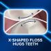 DenTek Cross Flosser Mouthwash Blast - 75 Count for Optimal Plaque Control - Buy Online on GoSupps.com