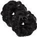 OMGREAT 2PCS Thick Updo Messy Hair Buns Curly Wavy Ponytail Extensions Hairpieces juva bun Hair Scrunchies for Women Girls Natural Black 2 PCS 12# Natural Black