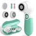 TOUCHBeauty Facial Cleansing Brush with Case Face Scrubber for Women Electric Face Brush TB-14838 Green