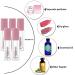 YITOU 12PCS 5ml Lip Glaze Bottle Kit - Transparent Cosmetic Containers for Lip Gloss with Applicator - Homemade Foundation Sample Cute Bulk Wholesale - Pink - Buy Online on GoSupps.com