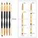 Yoezuo Nail Art Brush Set - 4 Double Ended Brushes for UV Gel Paint & Manicure DIY - Buy Online on GoSupps.com