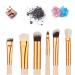 12-Piece Professional Eye Makeup Brush Set - Blender Eyeliner Eyebrow & Concealer Brushes - High-Quality Beige Cosmetic Tools - Buy Online on GoSupps.com