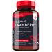 Max Strength Cranberry 37 500mg - 180 Vegan Capsules Daily Supplement for Women 50:1 Pure Cranberry Extract Supplement Made in The UK by Nutravita
