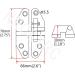 NRC&XRC Heavy Duty 316SS Marine Grade Casting Hatch Hinge 2-3/4 x 2-3/4 for Boat RV - Buy Online on GoSupps.com