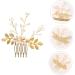 Ipetboom Braid Headband Hair Accessories Comb Wedding Headband Headdress Hair Comb Vintage s Hair Teasing Comb Gold Hair Ties Gold Trim Rhinestone Barrettes To Weave Decorate Pearl Bride - Buy Online on GoSupps.com
