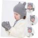 Buy ABOOFAN 3 Sets Children's Hat & Gloves - Warm Windproof Knitting Caps & Beautiful Knitted Gloves for Toddlers - Ideal Winter Accessories for Kids - Buy Online on GoSupps.com