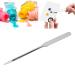 Liquid Spatula for Makeup Artists | Stainless Steel Mixing Tray & Ergonomic Stirring Rod - Perfect for Nail Art - Buy Online on GoSupps.com