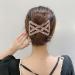 Elastic Beaded Double Hair Clips Combs Stretchable Hair Combs Magic Hair Side Combs Hair Bun Maker Accessories rose gold - Buy Online on GoSupps.com