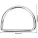 BuyWeek Diving Weight Belt D Rings - 2Pcs Stainless Steel Bent Diving D Rings for 2.0 Webbing Weight Belt | Outdoor Activities Accessory - Buy Online on GoSupps.com