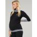 Happy Mama Maternity Nursing Jumper Sweatshirt 348 Black Navy Stripes - Size 10-12 - Buy Online on GoSupps.com