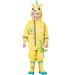 Fewlby Kids Puddle Suit Rain Suit Boys Girls All in One Waterproof Overalls Toddler Muddy Suit Hooded Raincoat Rainwear Cartoon Romper S Size 1-2 Years S/1-2 Years Light Yellow