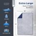 Oceas Outdoor Waterproof Stadium Blanket - Thicker Windproof Blanket for Camping, Sporting Events, Picnics - 100% Waterproof Insulated Foldable Blanket - Blue - Buy Online on GoSupps.com