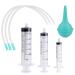 KINBOM 7pcs Pet Nursing Supplies Animal Kid Tube Feeding Kit Syringe Feeder Feeding Tube Supplies for Lamb Goat Puppies Small Animals Feeding & Water Measuring