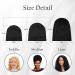 OLE-SILK Mulberry Silk Bonnet for Curly Hair - Black Medium Sleep Cap for Men and Women with Short Frizzy Hair - Buy Online on GoSupps.com