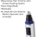 Professional Nose Hair Trimmer | Painless Battery-Operated Ear & Nose Clipper for Men & Women - Portable Dual Blades Easy Cleaning - Buy Online on GoSupps.com