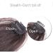 Thin Neat Air Bangs Clip in on Fringe Synthetic Straight Hairpiece Hair Front Extensions (Dark Brown) - Buy Online on GoSupps.com