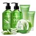 All Purpose Aloe Vera Gels Set - 5 Pieces - 300g Aloe Gel 300g Aloe Gel + Tea Tree Oil 200g Gel 114g Aloe Vera Gel & 45g Aloe Vera Gel