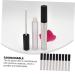 Buy Hemoton 10pcs Lip Gloss Tube Set - Empty Lip Tint & Balm Bottles for International Shipping - Stylish Silver & White Design - Buy Online on GoSupps.com