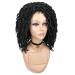 FAVE Black Braided Short Wig - Synthetic Afro Dreadlock Faux Locs for Women - Buy Online on GoSupps.com