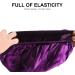 Buy Quesuc Elegant Sleeping Hat for Women - Silk Satin Sleep Cap (Black & Purple) - Soft Satin Hair Care Headgear | International Shipping Available - Buy Online on GoSupps.com