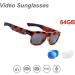 Water-Resistant OhO Video Sunglasses with Ultra Full HD Camera, 64GB Memory, and Polarized Lens - Light Turtle 64g - Buy Online on GoSupps.com