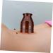 JECOMPRIS Castle Moxibustion Cup - Effective Home Massage Tool for Moxibustion Therapy | 10.5x7.5cm Brown Ceramic - Buy Online on GoSupps.com