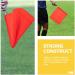3pcs Stainless Steel Referee Flags Set for Soccer, Volleyball, Football - Red, Green, Yellow | Sports Training & Safety Commander Hand Flags - Buy Online on GoSupps.com