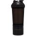 2 Pack 20oz Shaker Bottle with Storage Compartments - White & Black | Protein Shaker Cup with Wire Whisk Balls | Attachable Container for Supplements - Buy Online on GoSupps.com
