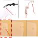 Replacement Temple Arm Frame for Eyeglasses - Rhinestone Eyeglass Repair Parts 1 Pair for Frameless Glasses - Buy Online on GoSupps.com