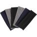 DERAYEE Black Headbands, 6 Pcs Fashion Hair Bands Stretch Elastic Yoga Headband for Women Men Girls Sports Headwraps Non Slip Black 6 pcs