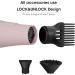 Hair Dryer with Diffuser & Brush Comb Attachments - Professional AC Motor for Curly & Thick Hair | Best Pink Blow Dryer for Salon Use - Buy Online on GoSupps.com