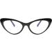 FEISEDY Cat Eye Glasses for Women - Vintage Fashion & Blue Light Blocking - Classic B2363 Bright Black Frame - Buy Online on GoSupps.com