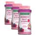 Nature's Bounty Optimal Solutions Women's Multivitamin Gummies for Immune Support Cellular Energy Support Bone Health Raspberry Flavor 140 Ct 70 Total Servings (Pack of 3)