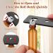 Belicoo 10ml Empty Roll-On Bottles - 15 Pack Brown Glass Essential Oil Rollers with Pipette & Stainless Steel Balls for Perfumes Aromatherapy & Massage - Golden Lid - Buy Online on GoSupps.com