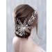 ZHENM Rhinestone Wedding Headband Bridal Hair Vine Wedding Headpieces for Bride