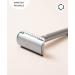 Noya Razor Plane - Metal Razor in Silver for Skin-Friendly Zero Waste Shave | Unisex Face & Body Care | Includes 5 Blades - Buy Online on GoSupps.com