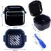 Prosthesis Box for Dentures & Braces | Portable Storage with Filter & Finger Toothbrush - Buy Online on GoSupps.com