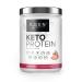 K-GEN Keto Collagen Protein Powder Blend of Natural Multi Collagen Strawberry Powder Coconut MCT Vitamin C+B6 with Stevia | UK Made for Keto Paleo & Primal | Free-from: Sugar Whey & Gluten Strawberry 350g 350 g (Pack of 1)