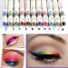 Demarkt 12 Colors Glitter Eyeliner Eyeliner Eye Liner Eye Cosmetic Makeup Set