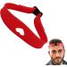Adjustable Neck Hair Guide - Hairline Shaping Haircut Bands Tool - Curved Silicone Hair Styling Tools Haircut Bands for Home Haircuts Red - Buy Online on GoSupps.com