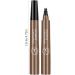 Liquid Eyebrow Pencil Brow Pencil with Fork Tip 4 Point Waterproof Eyebrow Pencil No Smudge Liquid Brow Quick Dry EyeLiner for Long Lasting Dark Brown - Buy Online on GoSupps.com
