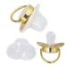 Stylish Toddler Pacifier - Portable Silicone with Golden 'J' Letter & Rhinestones - Safe & Exquisite - Buy Online on GoSupps.com